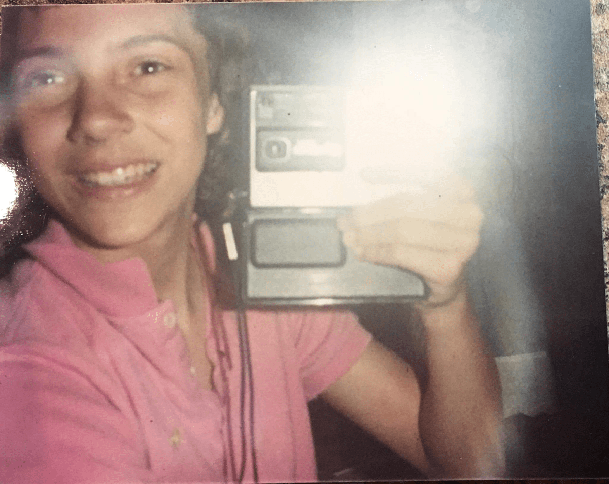 Founder as a teen with a camera in the 1980s